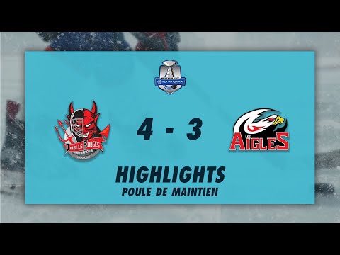 Diables Rouges de Briançon 4-3 Aigles de Nice - Highlights - SLM Poule de Maintien 2022/23
