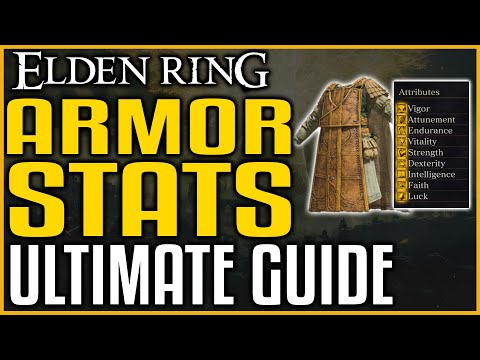 Elden Ring ARMOR STATS EXPLAINED -  How To Make Builds - Ultimate Guide