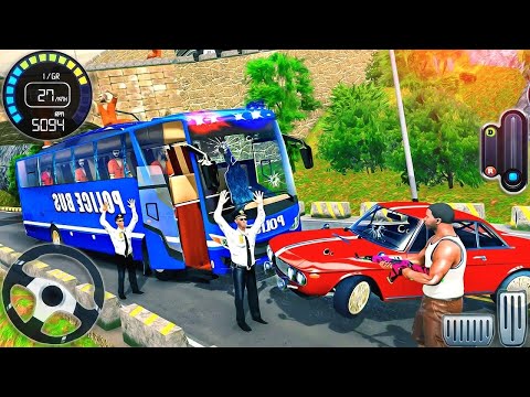 Police Bus Rescue Driving Simulator - US Prisoner Bus Transporter Driver 3D - Android GamePlay #2