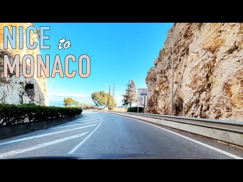 Nice to Monaco Scenic Drive in 4K