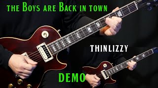 how to play "The Boys Are Back In Town" on guitar by Thin Lizzy | electric guitar | DEMO