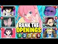 RANK THE ANIME OPENINGS But Without Knowing The Next One