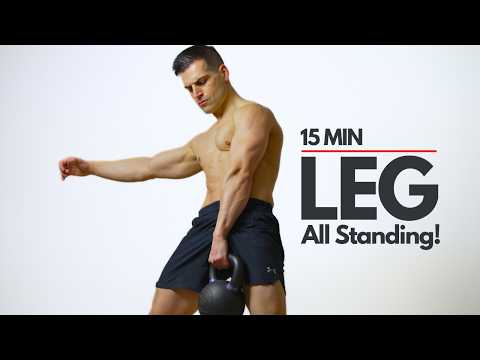 15 Min Kettlebell Leg & Glute Workout (All Standing, No Repeats!)