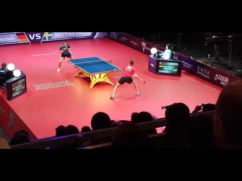 2019 AUS Open Mattias Falck vs Patrick Franziska Warm up