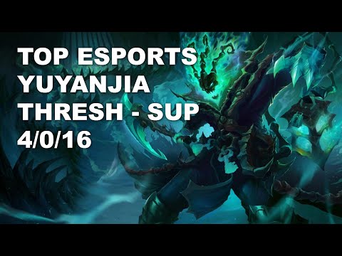 Top Esports yuyanjia Sup Thresh vs Taric - KR Challenger Rank Game 10.7