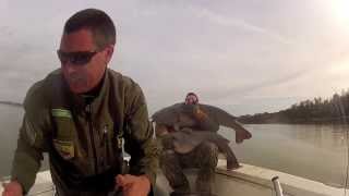 preview picture of video 'Stack em High - Getting Slimed on the mighty James River ! (Blue Catfish)'