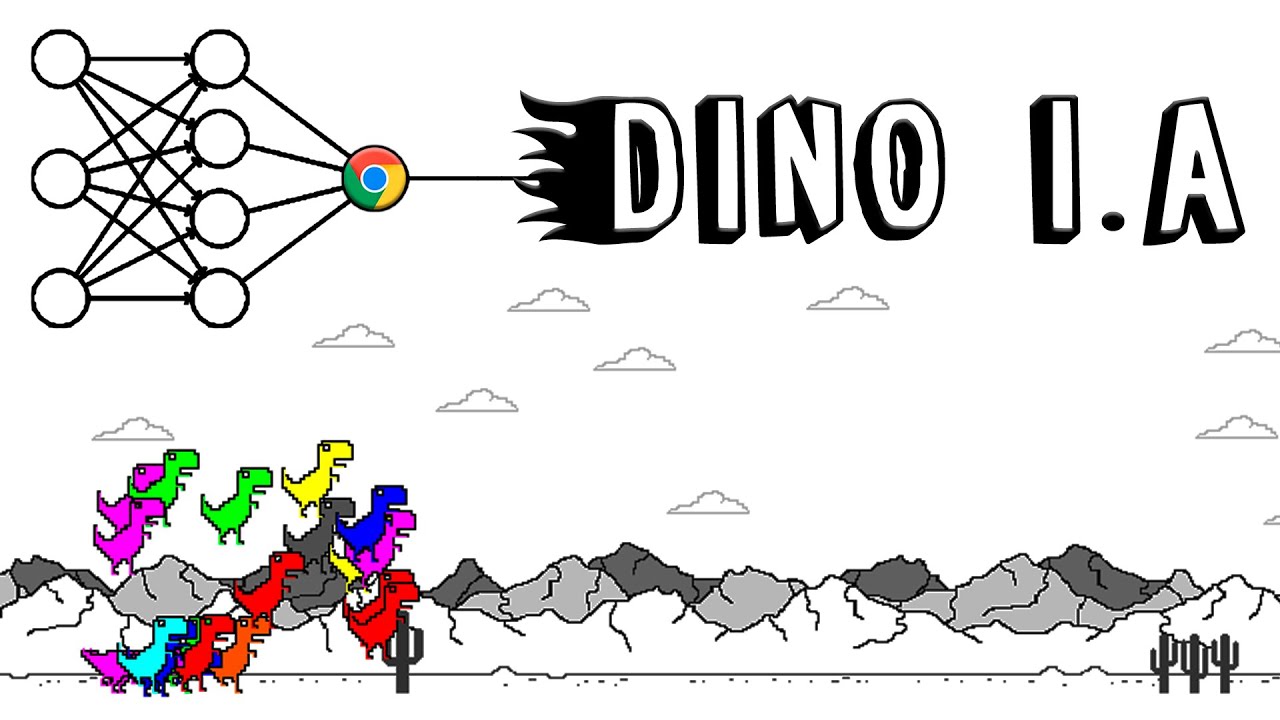 AI destroying the Google's Dinosaur game!