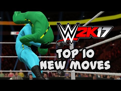 TOP 10 NEW MOVES IN WWE 2K17 - #NewMovesPack