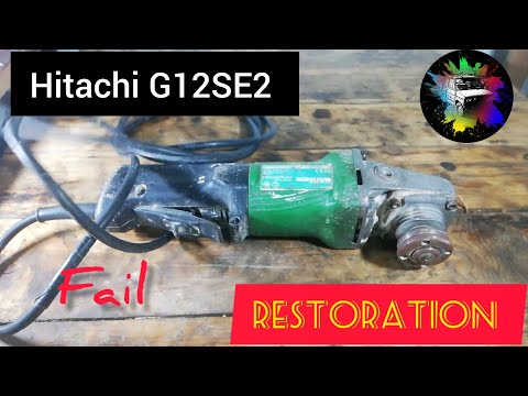 Angle grinder restoration...kinda, HITACHI G12SE2