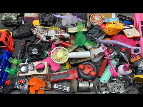 Breaking and opening toys motor fan,dc motor and fan light 🚘🚒🚗
