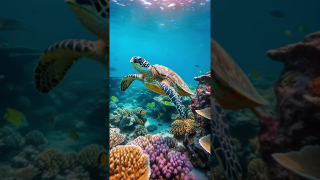 AI-Generated Sea Turtle Art: Midjourney 5.1 Creates Stunning Animated Images