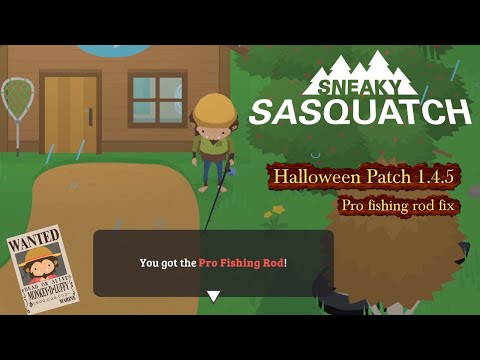 Sneaky Sasquatch News - Halloween Patch 1.4.5 has released, Fishing Rod fixed
