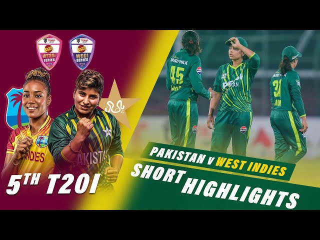 Short Highlights | Pakistan Women vs West Indies Women | 5th T20I 2024 | PCB | M2F2U