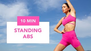 10 MIN STANDING ABS WORKOUT || No Equipment, Home Workout