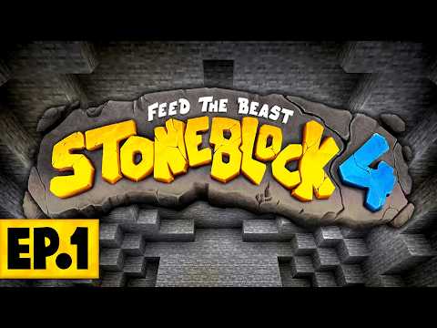 Minecraft StoneBlock 4 | STONEBLOCK JUST KEEPS GETTING BETTER! #1 [Modded Questing Stoneblock]
