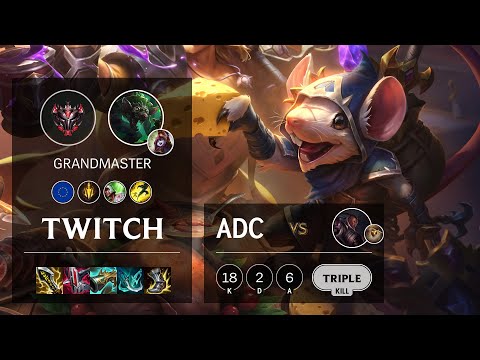 Twitch ADC vs Lucian - EUW Grandmaster Patch 10.25b