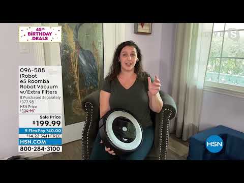 iRobot e5 Roomba Robot Vacuum with Extra Filters