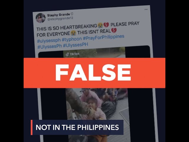 FALSE: Video shows people being rescued due to Typhoon Ulysses