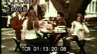 Vintage Trading Lunches (stock footage / archival footage)