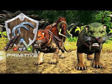 ARK PRIMITIVE T2 EP34 - Vamos Ter Filhotes de Tigre, E Pegamos Um Mammoth!