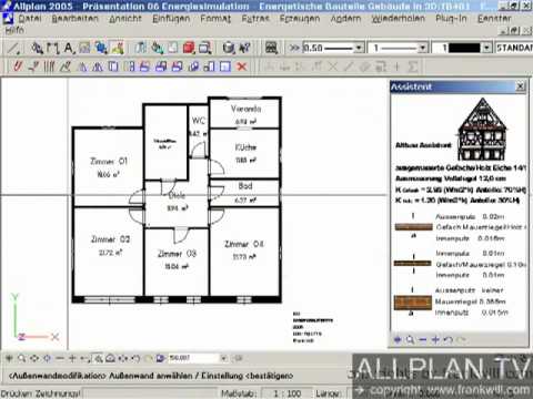 ALLPLAN.TV - CAD DESIGN -  Allplan Aussenwand Modifikation Altbau