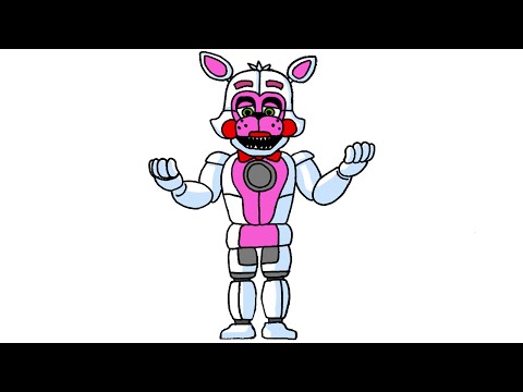 How to Draw Funtime Foxy from FNaF Sister Location All ...