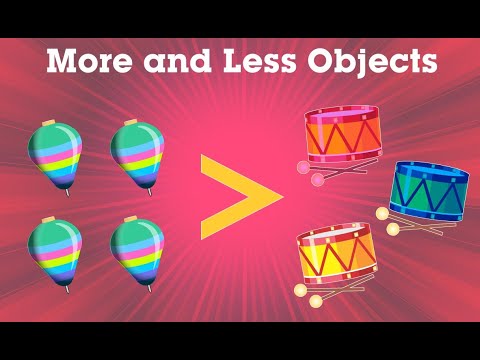 More and Less Objects Video Lecture - Maths for UKG