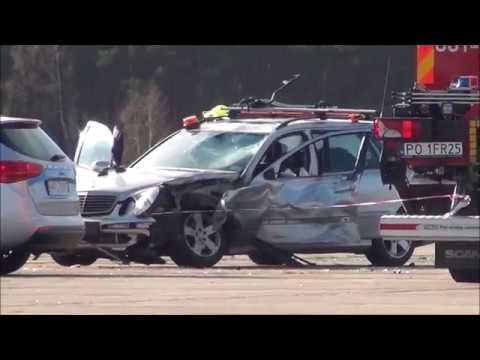 [ŚMIERTELNY WYPADEK] Motocyklista wjechał samochód osobowy służby lotniskowej