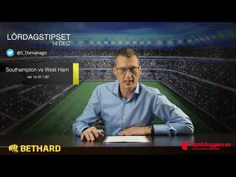 Speltips: Southampton - West Ham & Sheffield United - Aston Villa 14/12