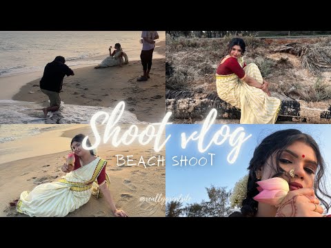 Beach shoot vlog 🌸🤍