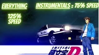 Running in the 90s BUT everything is 125% speed and the INSTRUMENTALS are 75% (do not ask why!)