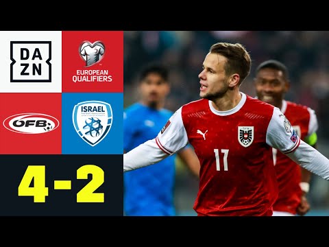 Revanche geglückt! Schaub trifft doppelt: Österreich - Israel 4:2 | UEFA European Qualifiers| DAZN