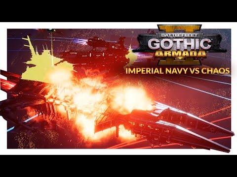 BATTLEFLEET GOTHIC ARMADA 2 | MAXIMUM BURN - Imperial Navy vs Chaos (Ranked 1v1)