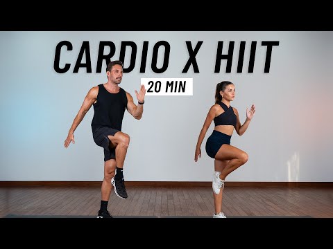 20 Min Fat Burning Cardio HIIT Workout at Home (No Equipment, No Repeats)