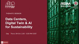 Thematic track - Data centers, digital twins & AI for sustainability