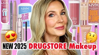 Testing NEW *DRUGSTORE* Makeup 2025! NEW Elf, L'Oreal, NYX &