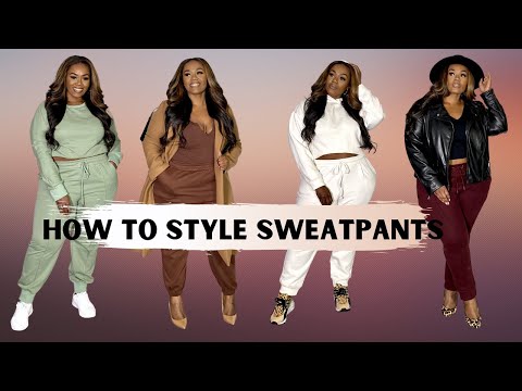 How to Style Sweatpants/Joggers | Plus Size Outfit...