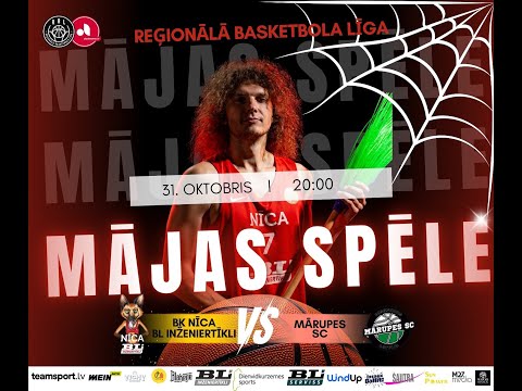 Aizdevums.lv RBL. BK Nīca/BLI - Mārupes SC. Nīcas sporta halle. Pl.20:00.