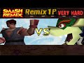 Smash Remix Classic Mode Remix 1P Gameplay With Ryu VERY HARD
