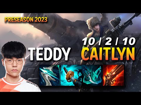 Teddy CAITLYN vs ASHE ADC - KR Ranked
