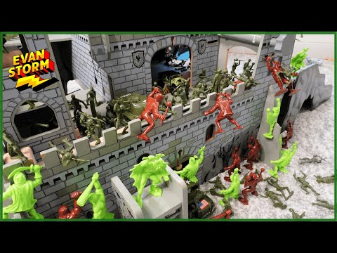 Lets Play! Plastic Army Men Vs Alien Warriors Base Defense