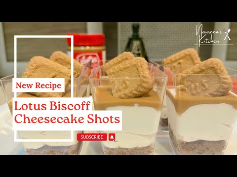 No-Bake Lotus Biscoff Cheesecake Shots Recipe | Scrumptious Shots by Naureen’s Kitchen