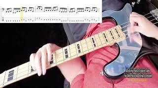 Thin Lizzy-I'm Gonna Creep Up On You-Bass Cover with Tabs