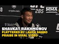 Shavkat Rakhmonov Flattered By Laura Sanko Praise In Viral Video | UFC 285 | MMA Fighting