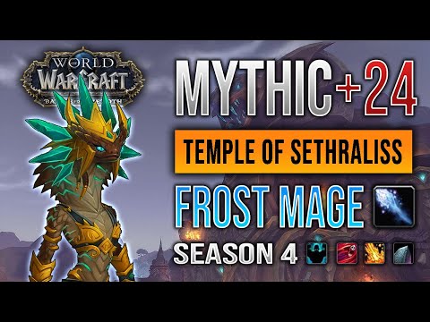 Mythic +24 Temple of Sethraliss Fortified/Bursting/Volcanic ❄️ Frost Mage (No Ice Lance, Season 4)