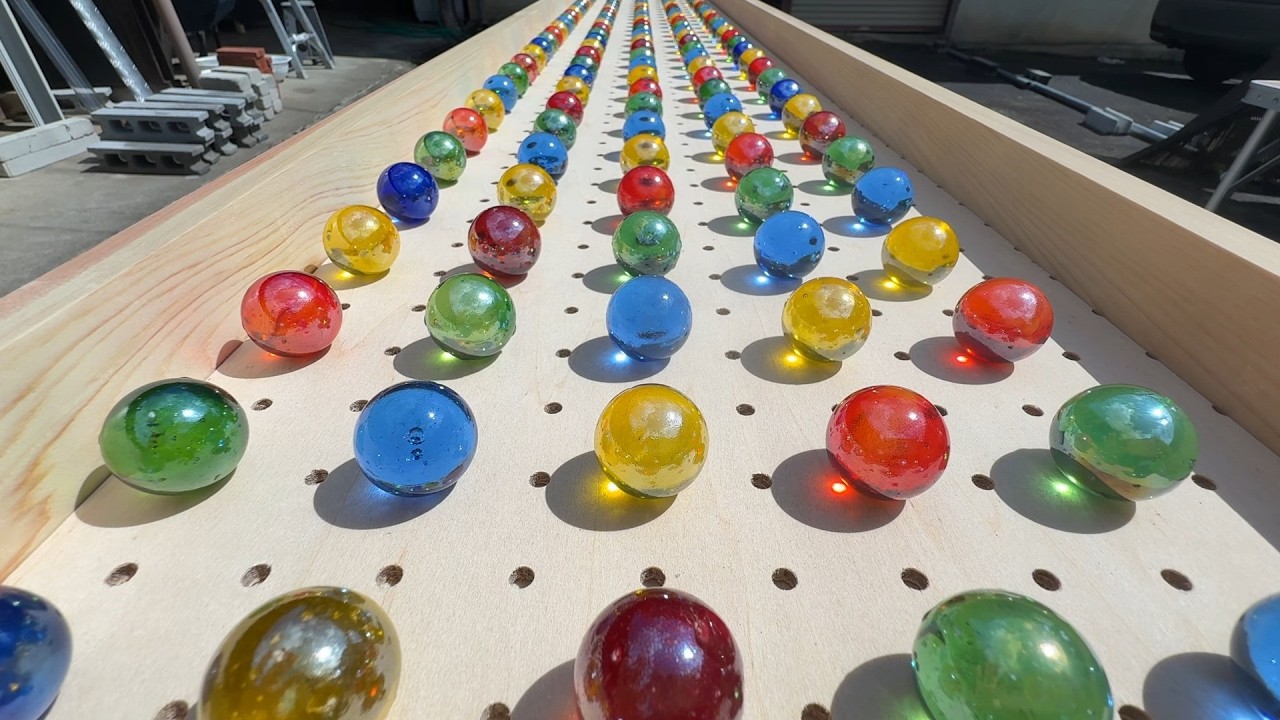 マーブルラン204 marble run 情熱コース　舞い上がる玉　純情編