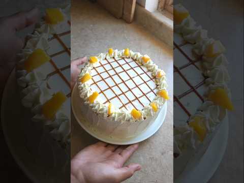 TORTA DE DURAZNO Y MANJAR 🎂