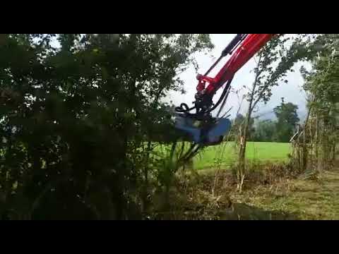 Kubota KX057-4 con trincia C4 C110