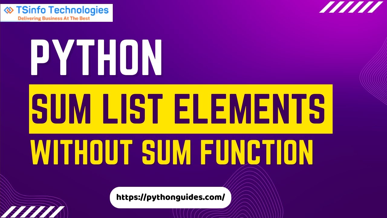 Python Program to Calculate the Sum of List Numbers without using Built_in Functions