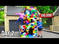 LAST TO LEAVE 3 STORY LEGO HOUSE KEEPS IT Challenge